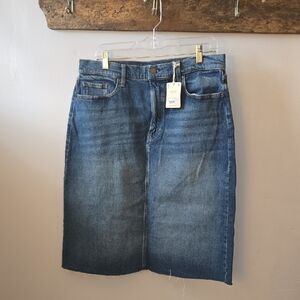 a.n.a Women's Blue Denim Skirt